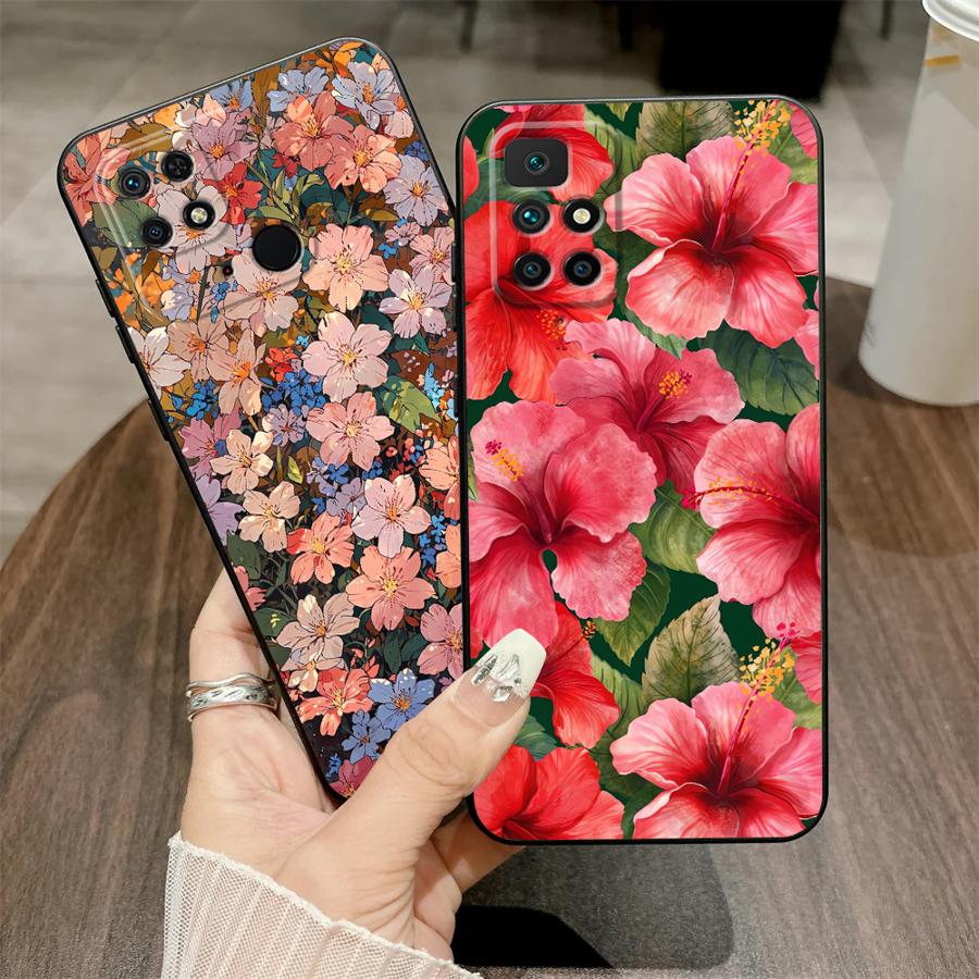 Pc Gaming Xiaomi - Funda de flores rosas para Xiaomi