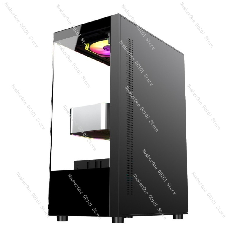 Pc Gaming Cafe - Caja de Ordenador Transparente de Vidrio