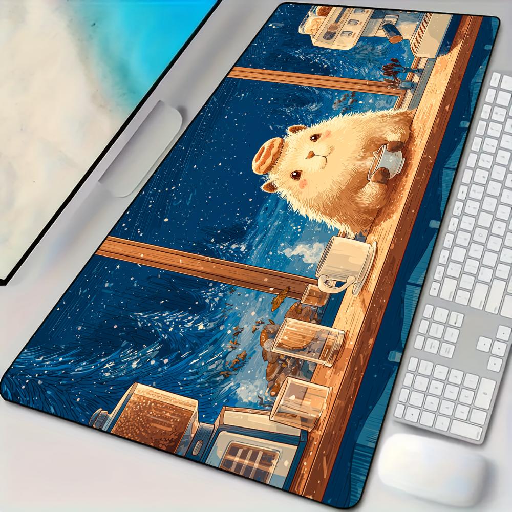 Pc Gaming Cafe - Alfombrilla de Ratón XXL para Escritorio,