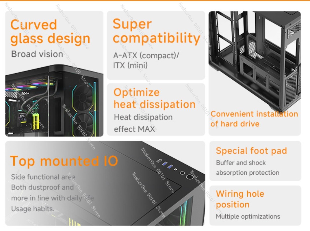 Caja de PC ATX para Juegos, de - Pc Gaming Cafe reseña y precio